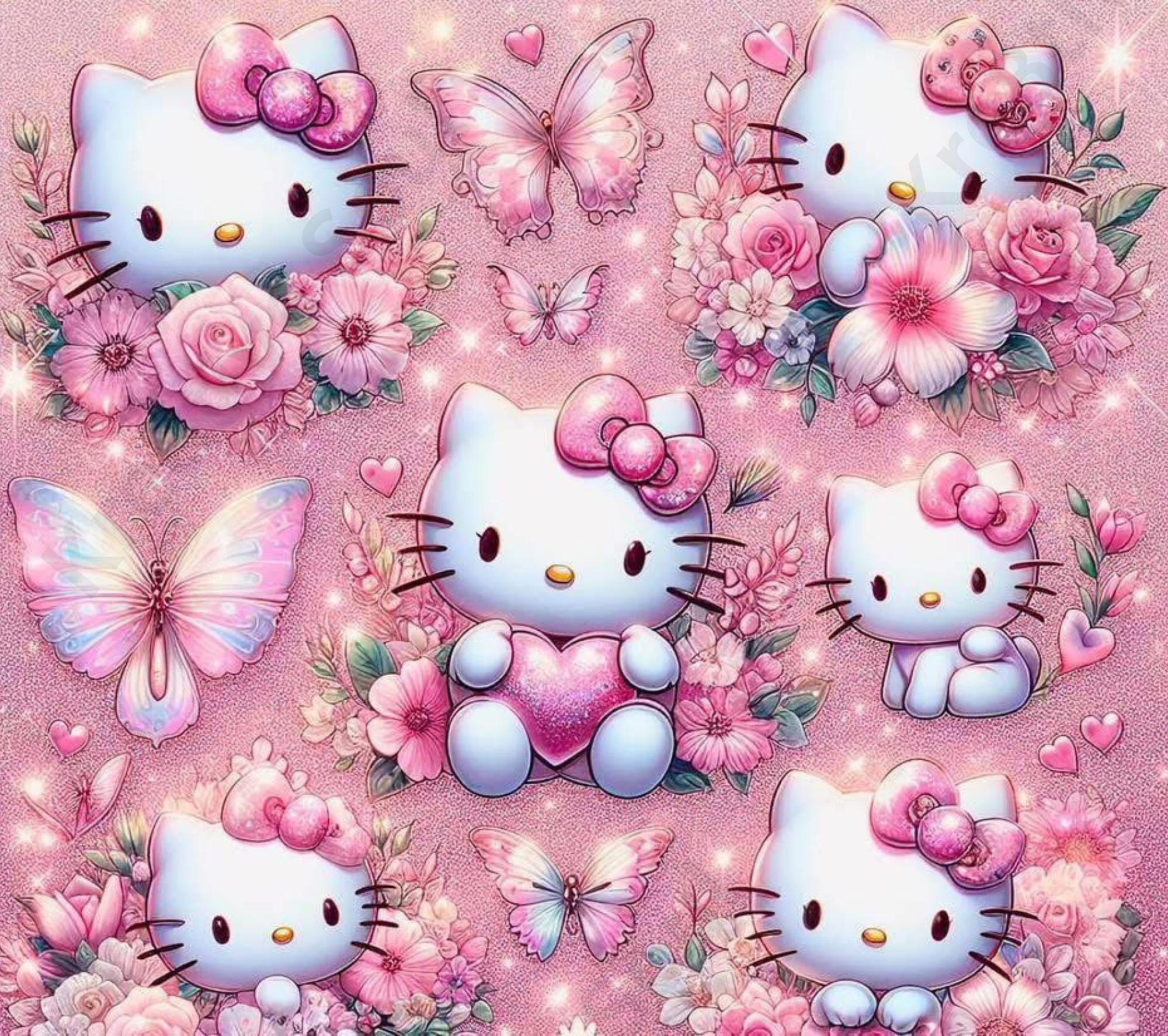 Sublimation Prints - KS 004 Hello Kitty (20 oz Skinny Tumbler) - product by Kre8tive Soul