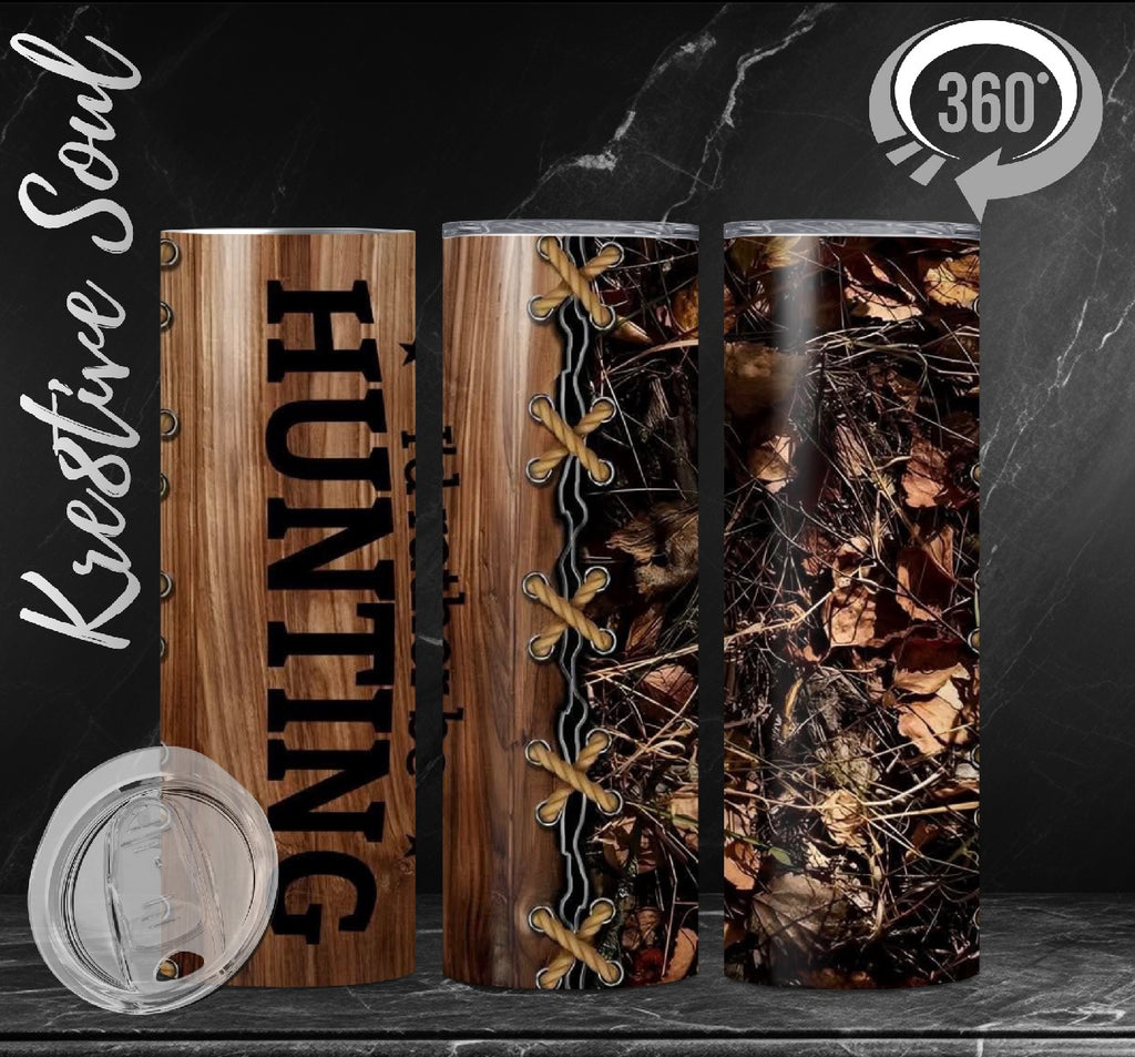 Outdoor Themed Stainless Steel Tumblers (20 oz) - product view 4 | Kre8tive Soul