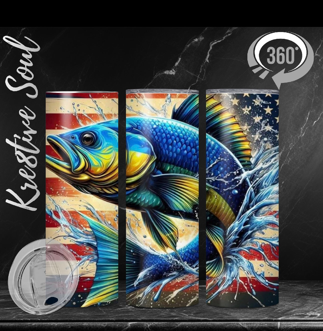 Outdoor Themed Stainless Steel Tumblers (20 oz) - product view 3 | Kre8tive Soul