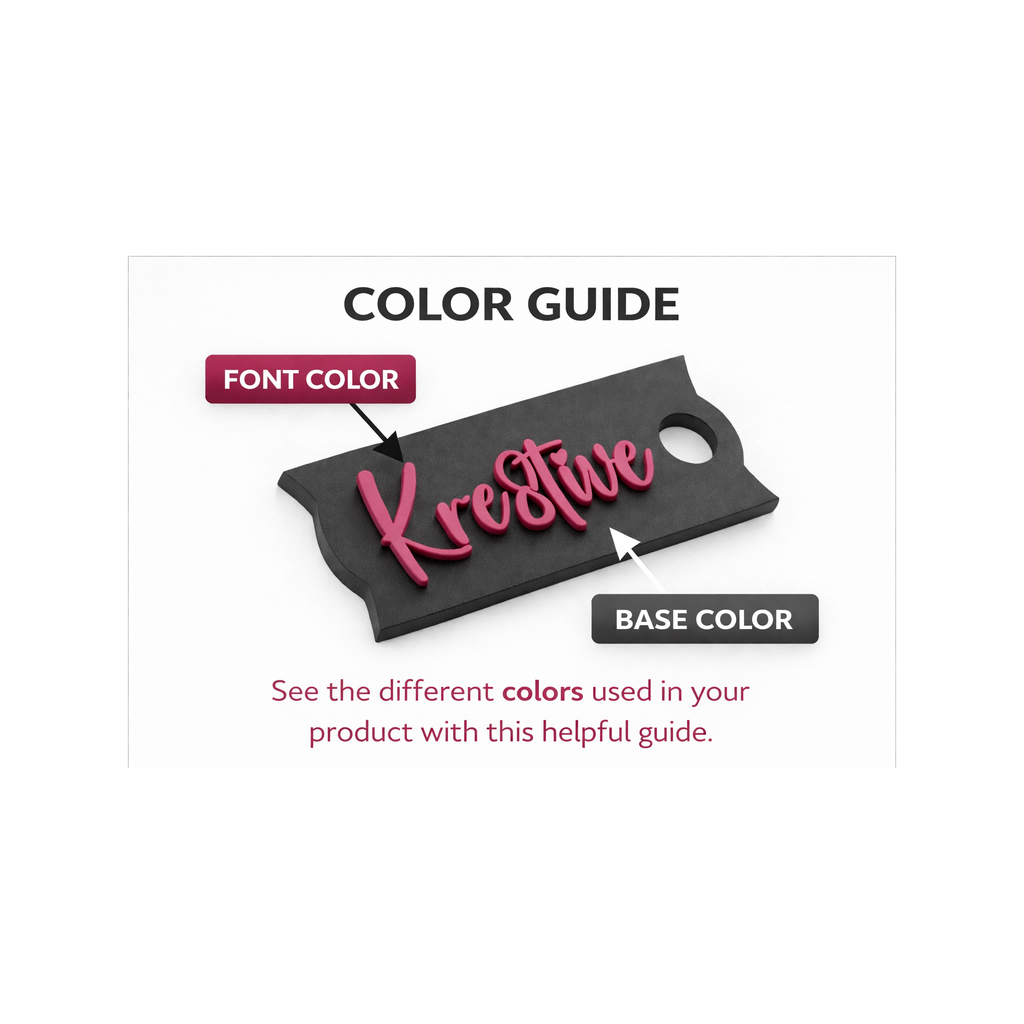 Tumbler Lid Name Plate - Accessories view 2 | Kre8tive Soul