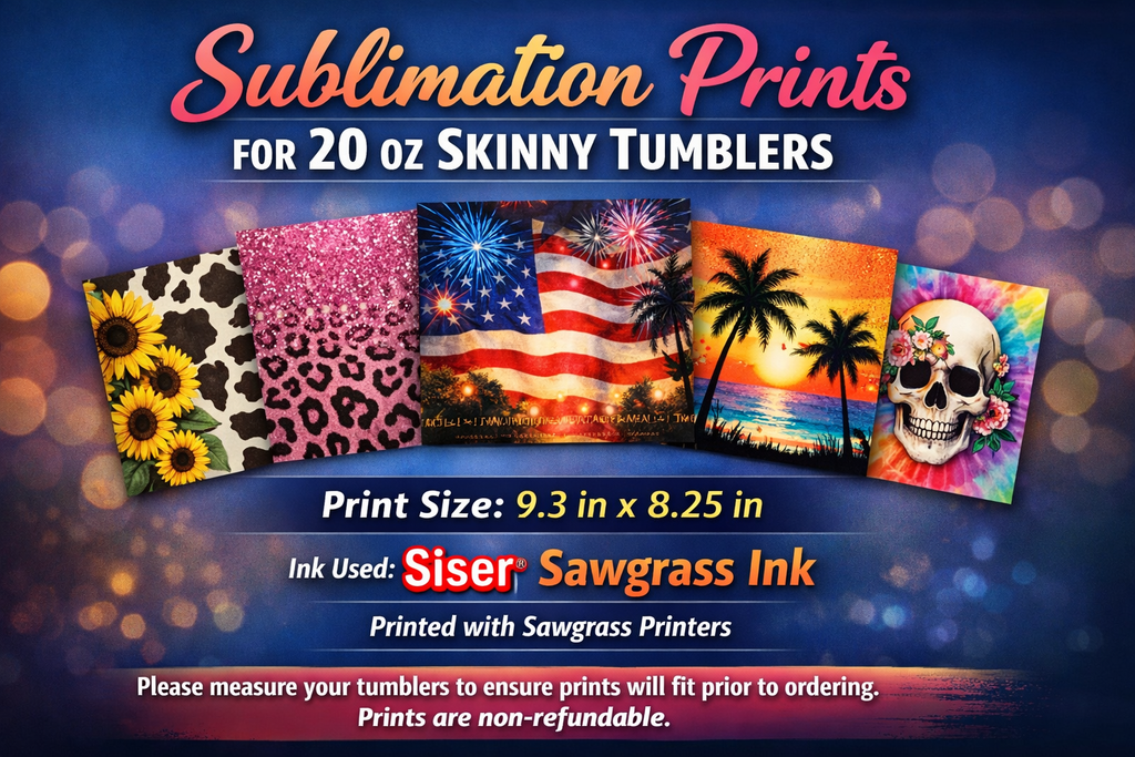 Sublimation Prints - KS 009 Summer Vibes (20 oz Skinny Tumbler)
