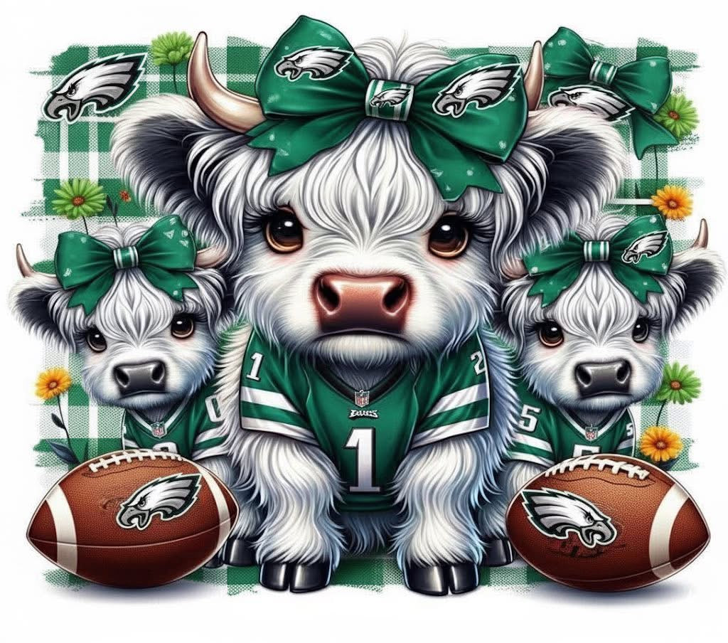 Sublimation Prints - KS 013 Highland Cow Football/Baseball  (20 oz Skinny Tumbler)