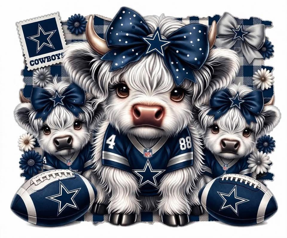 Sublimation Prints - KS 013 Highland Cow Football/Baseball  (20 oz Skinny Tumbler)