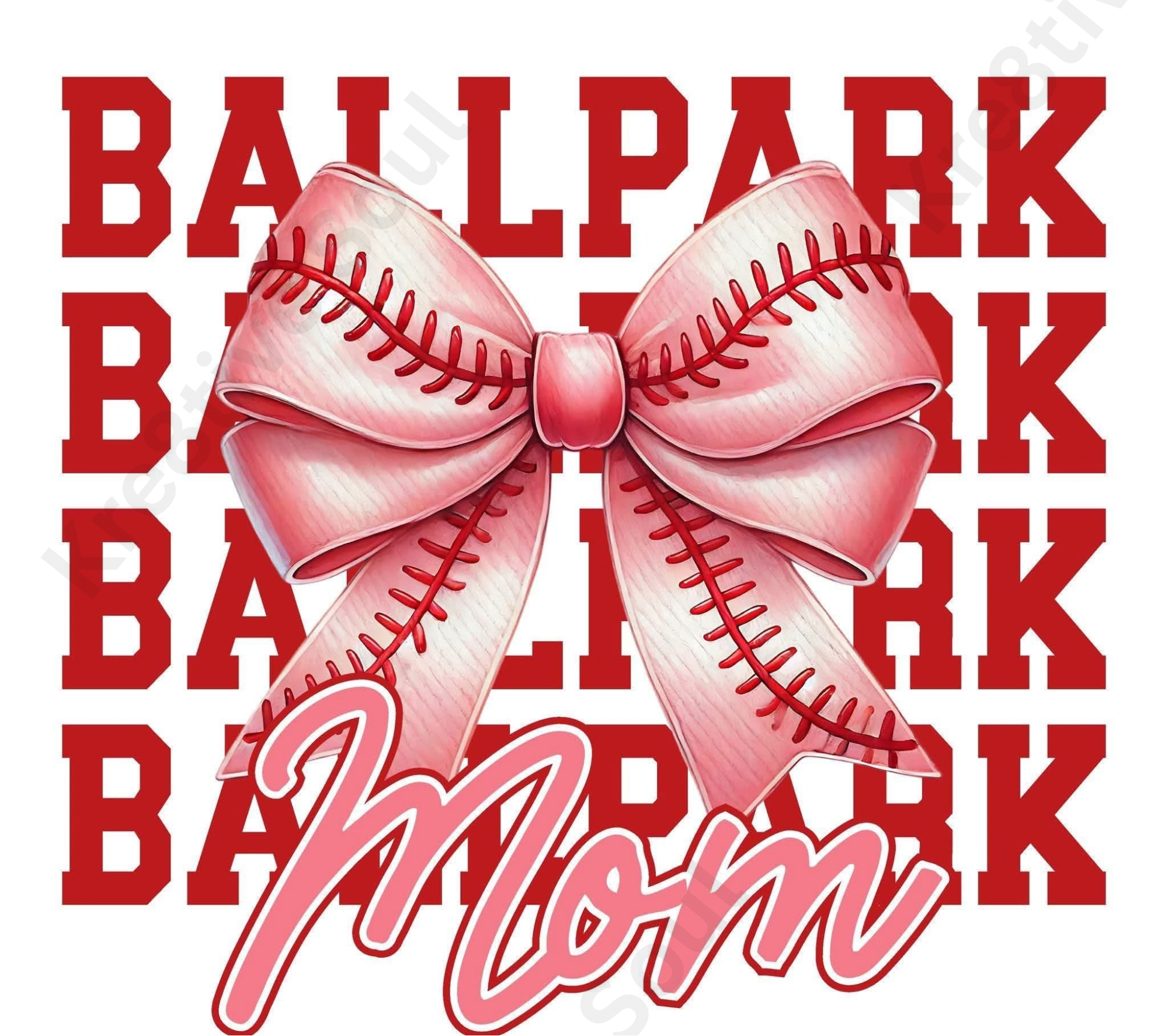 Sublimation Prints - KS 014 Ballpark Mom (20 oz Skinny Tumbler)