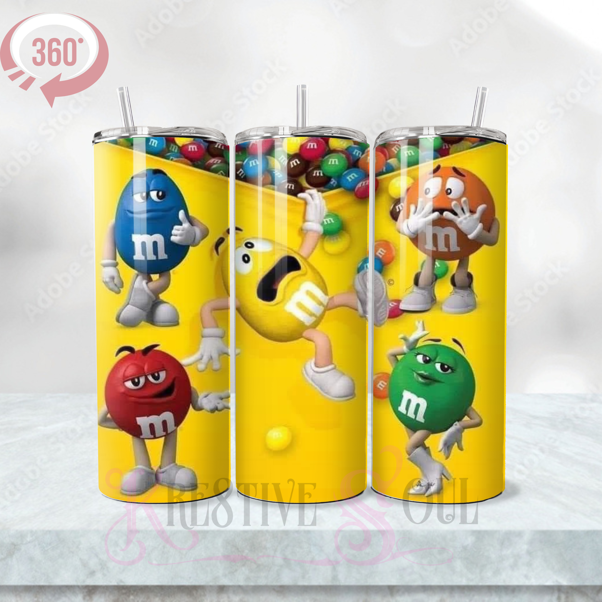 M&M Stainless Steel Tumbler (20 oz) - product by Kre8tive Soul