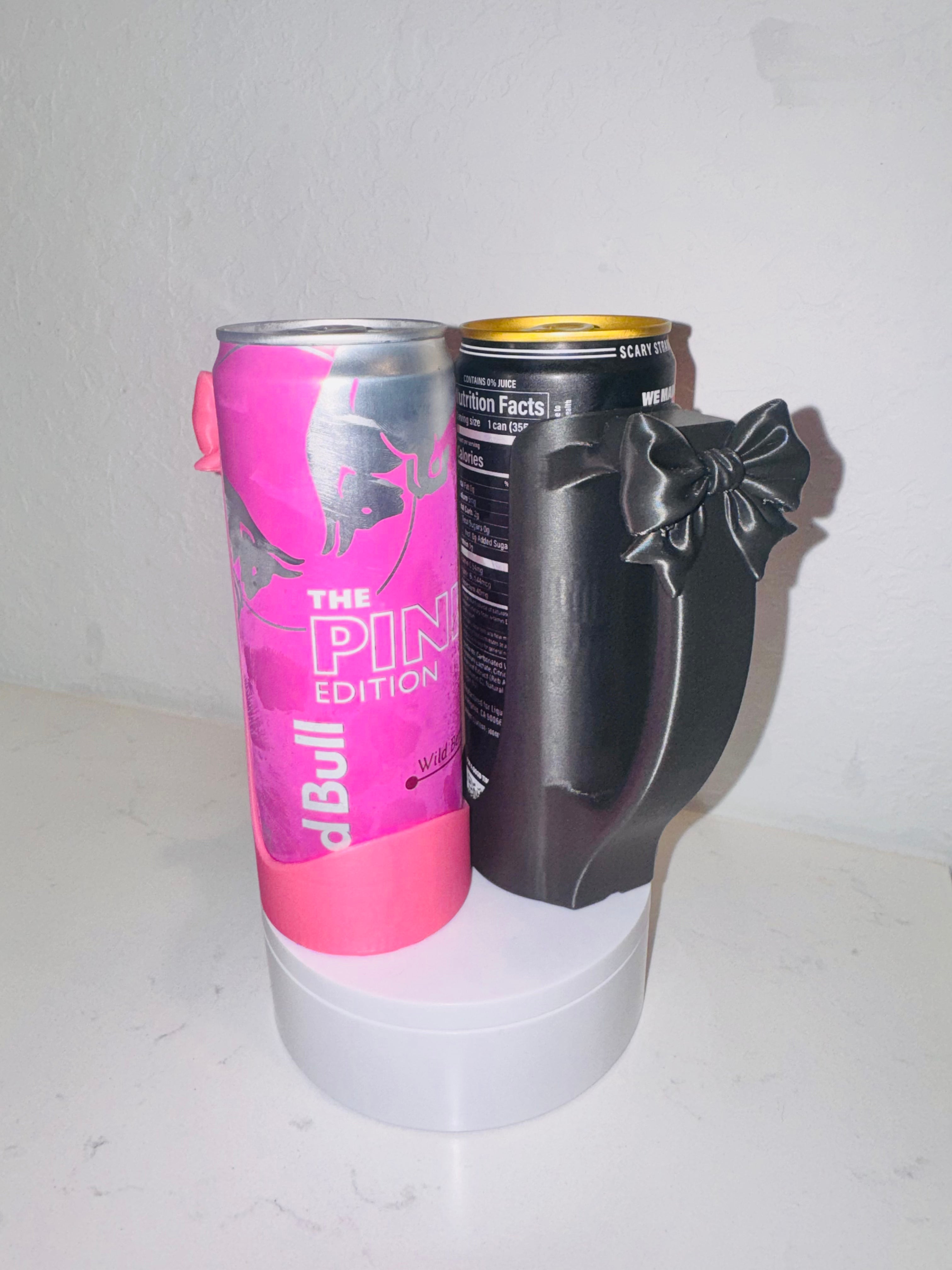 Skinny Can Holder w/Bow (12 oz Slim) - product view 8 | Kre8tive Soul