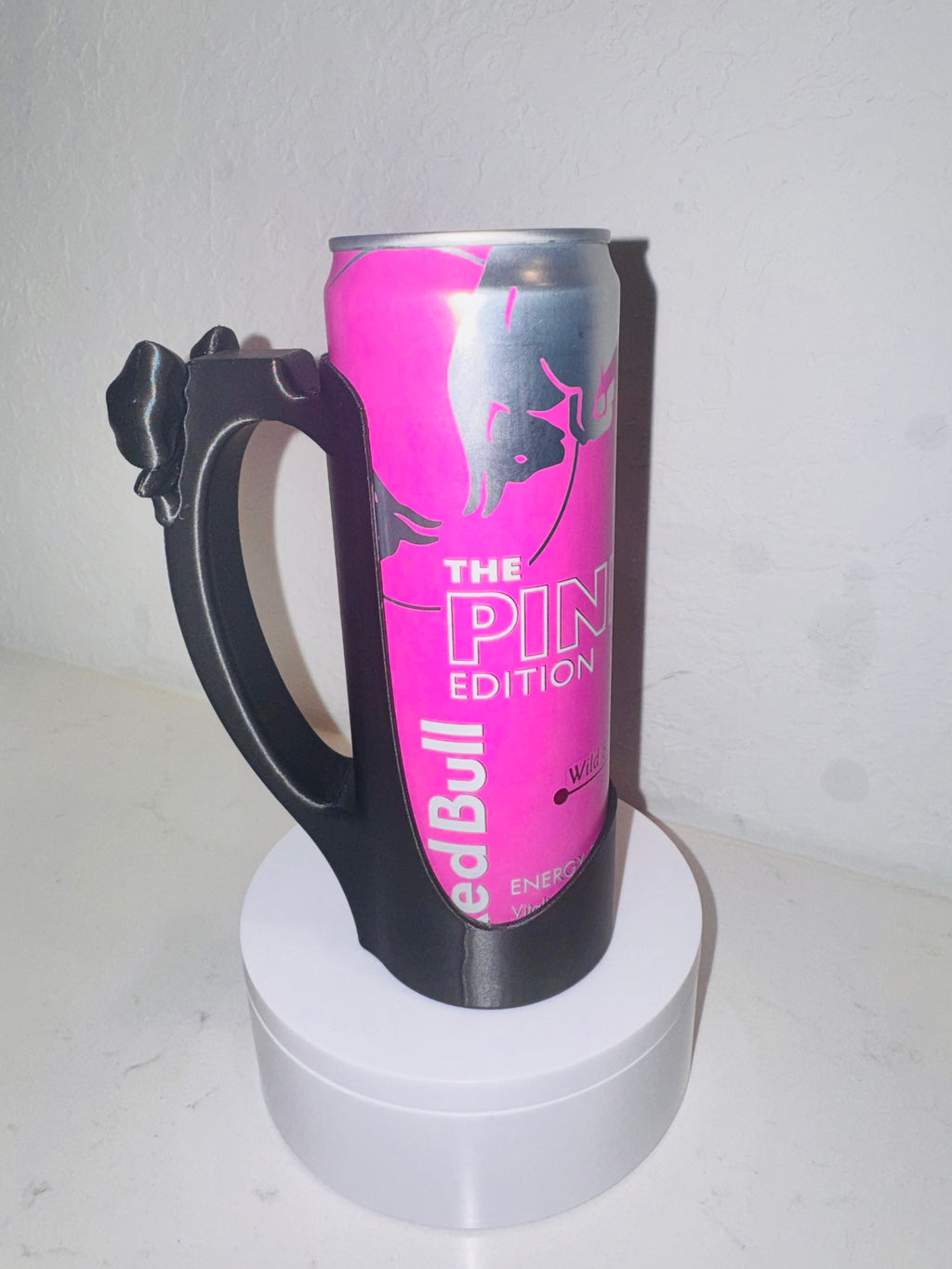 Skinny Can Holder w/Bow (12 oz Slim) - product view 6 | Kre8tive Soul