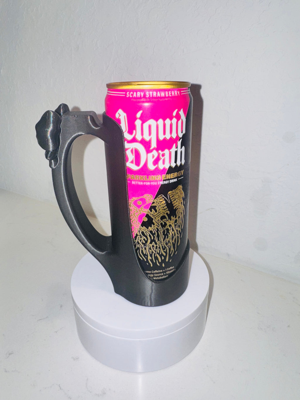 Skinny Can Holder w/Bow (12 oz Slim) - product view 7 | Kre8tive Soul