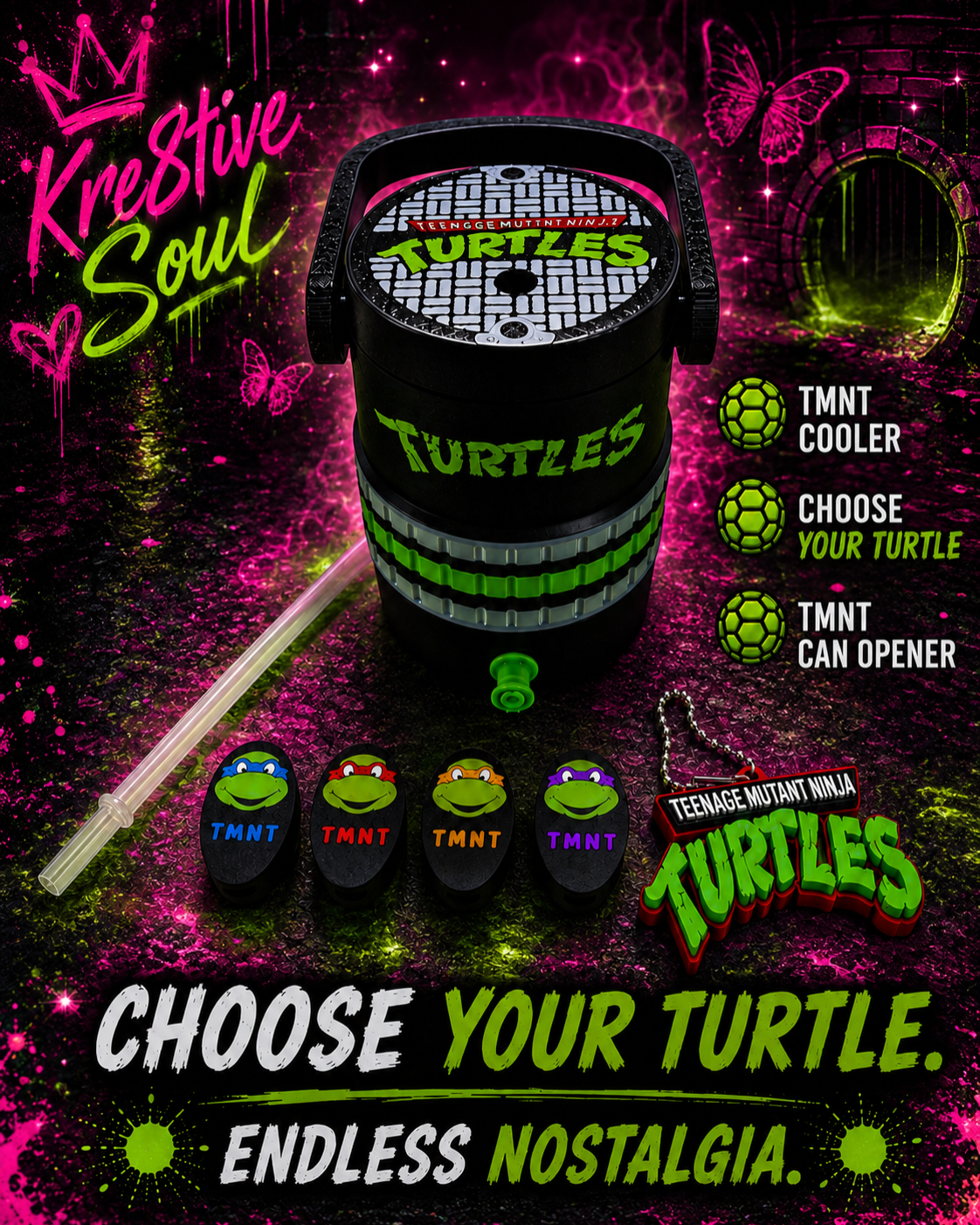 Teenage Mutant Ninja Turtle Standard Koozie Set- Kre8tive Soul