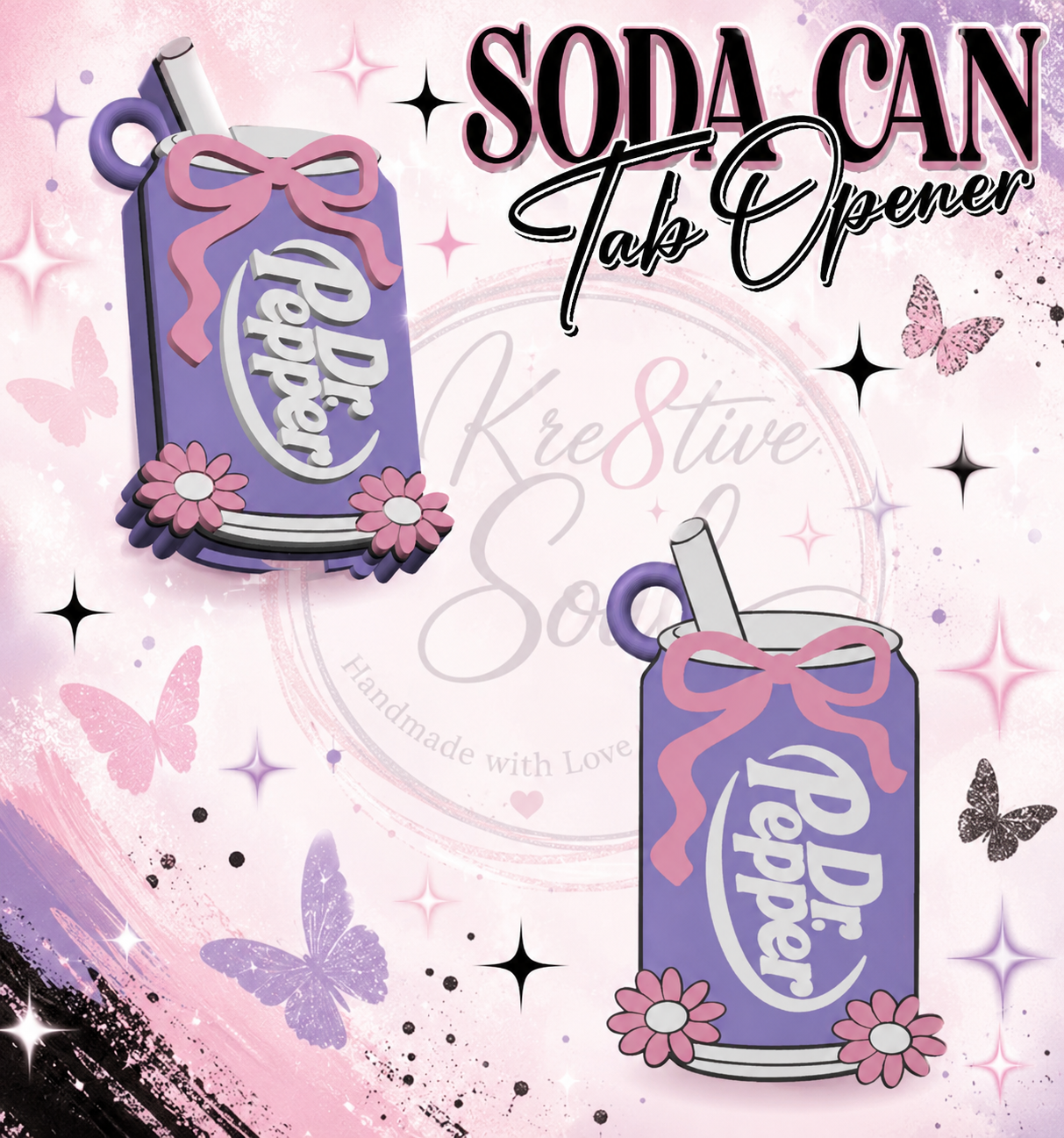 Dr Pepper Soda Can Tab Opener
