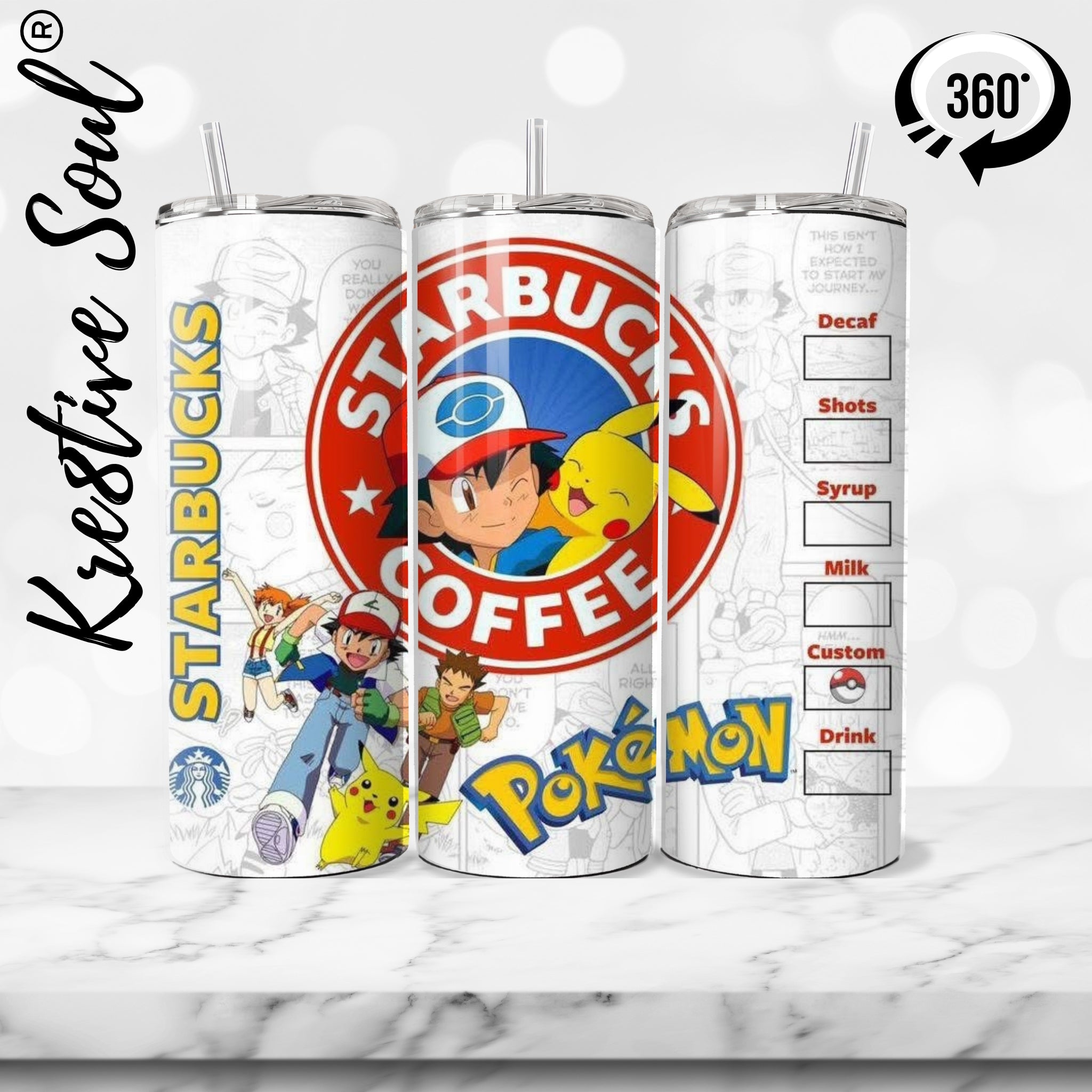 SB Pokémon Coffee Stainless Steel Tumbler - KS056