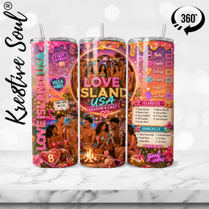 Love Island Season 8 2026 Coffee Stainless Steel Tumbler - KS058 - Kre8tive Soul