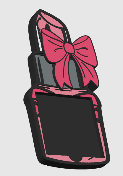 Coquette Lipstick Sticky Note Holder - product by Kre8tive Soul