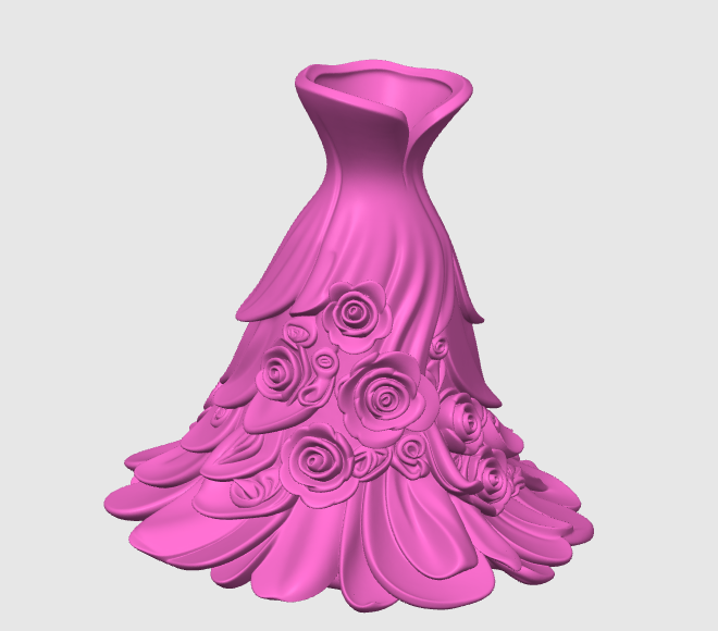 Rose Dressed Handcrafted Vase - product view 2 | Kre8tive Soul